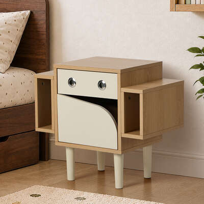 Kids Robot Bedside Table Nightstand Drawer | EXTG
