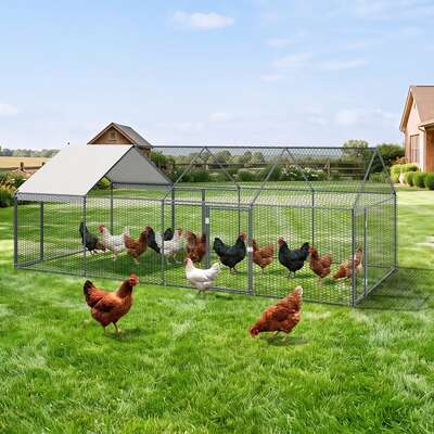 Chicken Coop Large Galvanised 4x2x1.5cm