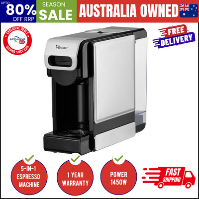 Capsule Coffee Machine 5 in 1 19Bar Nespresso Pod And K-Cup Maker