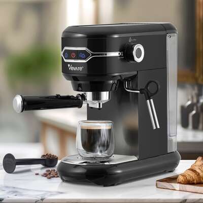 19-Bar Espresso Machine Milk Frother 1450W | EXTG