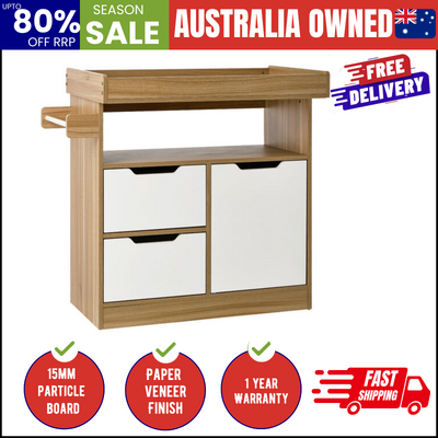 Baby Changing Table Nursery Storage Cabinet With Drawers And Shelves