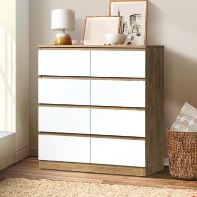 Elegance in Storage: Discover the Graceful Tallboy Chest with 8 Drawers