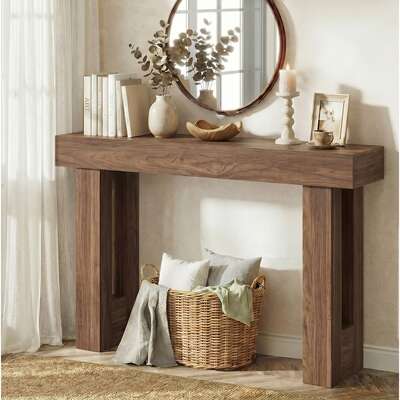 Walnut Console Table 120cm Hallway | EXTG
