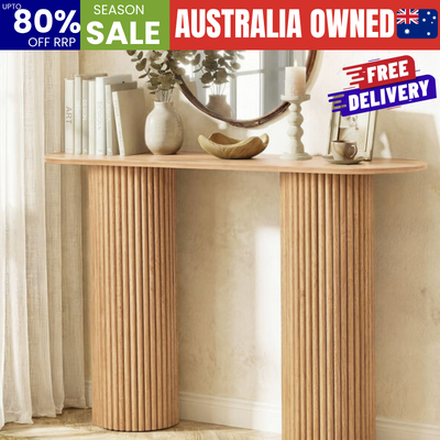 Console Table Natural Oval 115x35x76.5cm