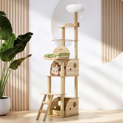 Cat Tree Scratching Post Furniture 203cm 300x150cm