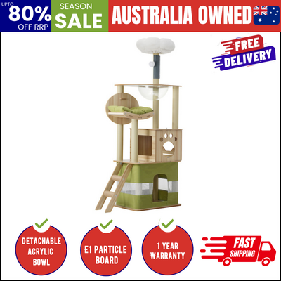 Cat Tree Tower Scratching Post Scratcher 160cm Condo House Bed Furniture
