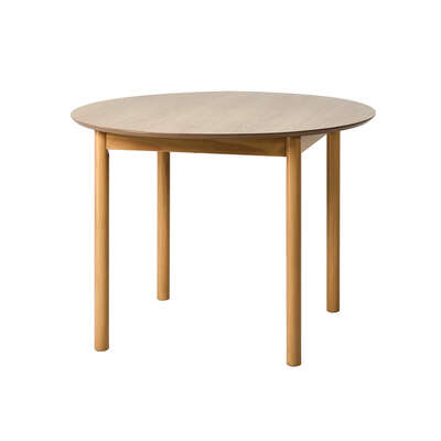 Round Dining Table 100cm 4 Seater Black | EXTG