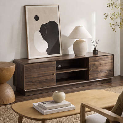 Entertainment Unit 160cm Walnut 160x40x50cm