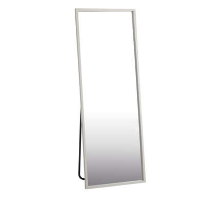 Wooden Full Length Mirror 166x60cm Rectangle White
