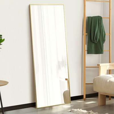 Full Length Mirror Gold Floor Standing 166cm | EXTG