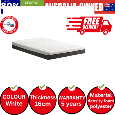 Mattress King Single Cool Gel Memory Foam Bed Mattresses No Spring 16cm