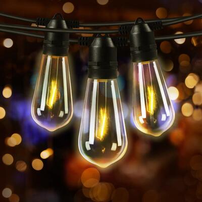 59M Festoon String Lights LED Christmas Waterproof Wedding Party Garden