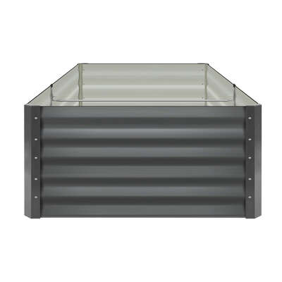 Pack of 4 Heavy-Duty Galvanised Garden Beds  160x80x45cm