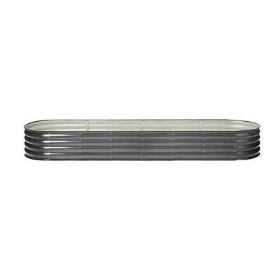 Set of 4 Galvanised Steel Garden Beds  320x80x42cm