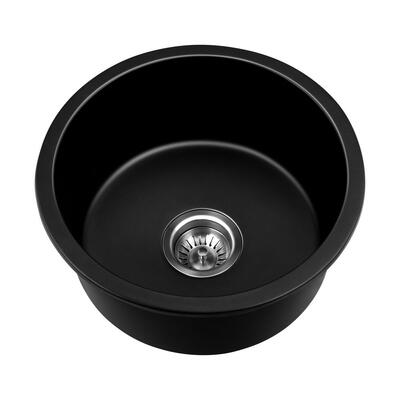 Kitchen Sink Basin Stone Sink Bathroom Laundry Single Bowl 430mmx430mm