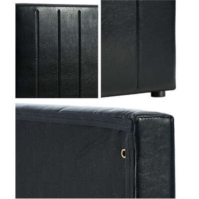 Bed Frame Headboard King Single Size Bedhead Black Leather