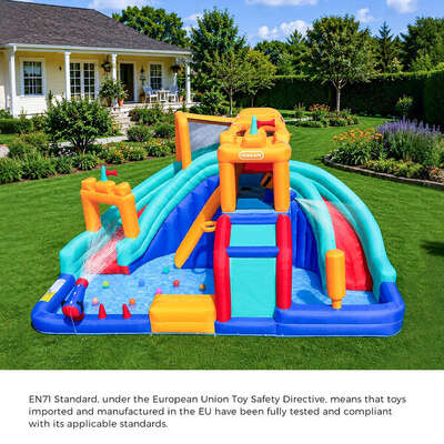 Inflatable Water Park Giant Slide 480x390x245cm
