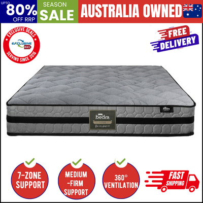 Queen Mattress Bed Mattress 3D Mesh Fabric Firm Foam Spring 22cm 7 zone