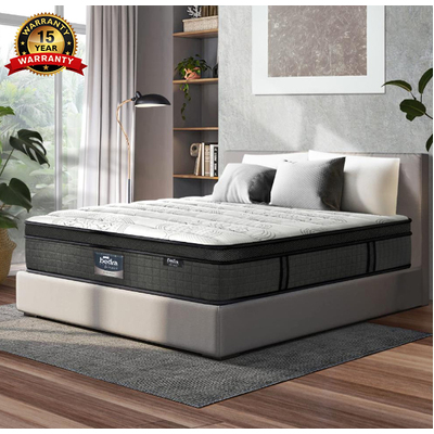 Latex Foam Mattress Double Bed 9 Zone Pocket Spring 34cm Thickness