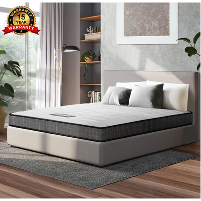 Double Mattress Tight Top Bonnell Spring Bed Foam Medium Firm 13CM