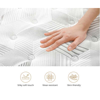 Double Mattress 22CM Cool Gel Foam Bonnell Spring with Pillows