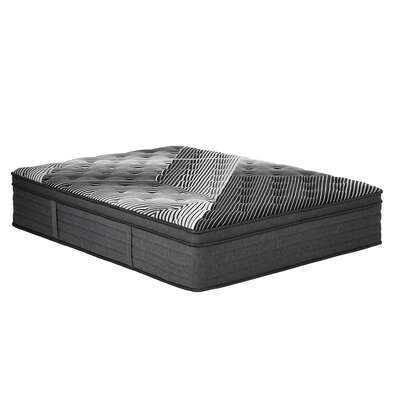 Queen Mattress 9 Zone Pocket Spring Foam Bamboo Euro Top 35cm Medium