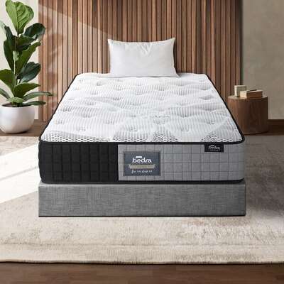King Single Mattress Tight Top Foam 5 Zone Pocket Spring Innerspring 24cm