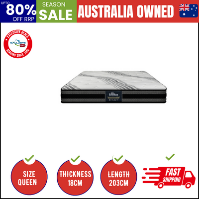 Queen Mattress Breathable Luxury Bed Bonnell Spring Foam Medium 18cm