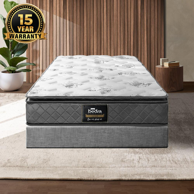 King Single Mattress Breathable Luxury Bonnell Spring Foam Medium 21cm