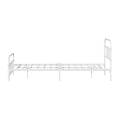 Bed Frame Metal King Single Bed Platform White