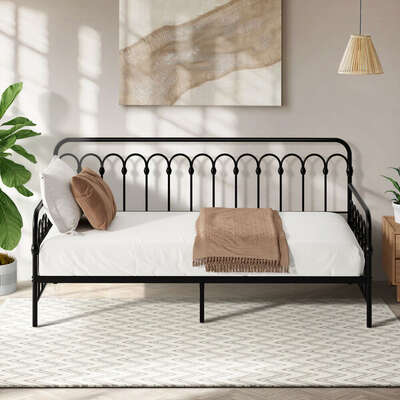 Metal Daybed Frame Single Sofa Bed Steel Slats | EXTG