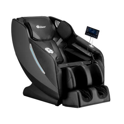 Electric Massage Chair Full Body Zero Gravity Heating Black