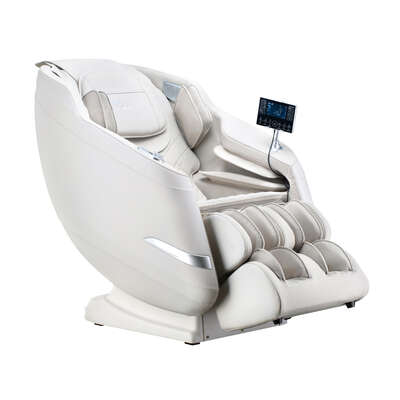 4D Massage Chair Electric Recliner SL Track Heated Beige