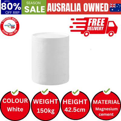 Side Table Outdoor Stool Terrazzo Concrete