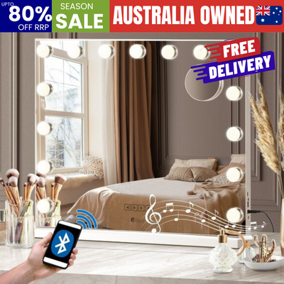 Bluetooth Hollywood Makeup Mirror LED 60x52cm