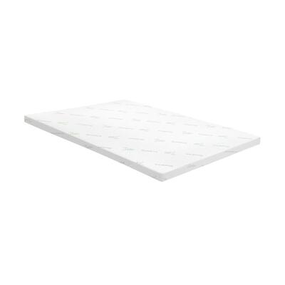 Memory Foam Mattress Topper Bed Cool Gel Bamboo Cover Underlay Queen 8CM