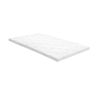Memory Foam Mattress Topper Cool Gel Bed Bamboo Cover 7-Zone 5CM King