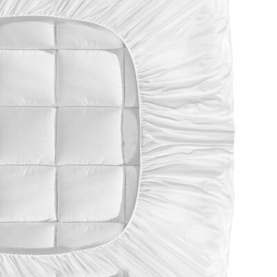 Pillowtop Mattress Topper Bamboo Fibre Protector Mat Cover 1000GSM King
