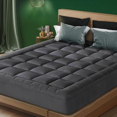 Queen Mattress Topper Pillow Top Mattress Topper 1000GSM Microfiber