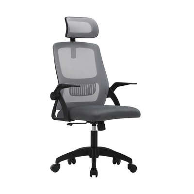 Ergonomic Office Chair Back Support Dark Grey&Black