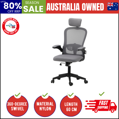 Mesh Office Chair Executive Seat Racing Tilt BK&GY