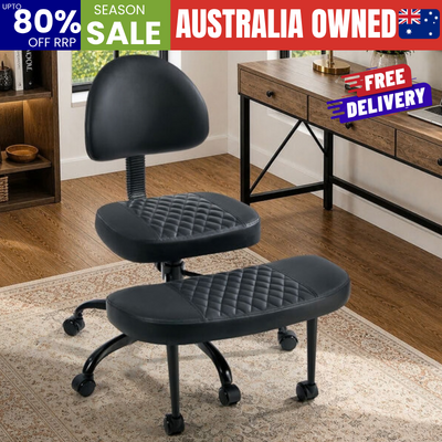 Cross Legged Office Chair Adjustable Height Black | EXTG