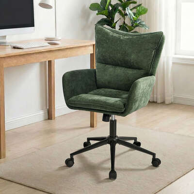 Office Chair Wide Seat Green