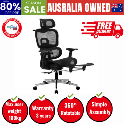 Ergonomic Office Chair Mesh Executive Seat Black