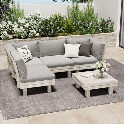 4 Seater Outdoor Furniture Sofa Set Lounge Setting Garden