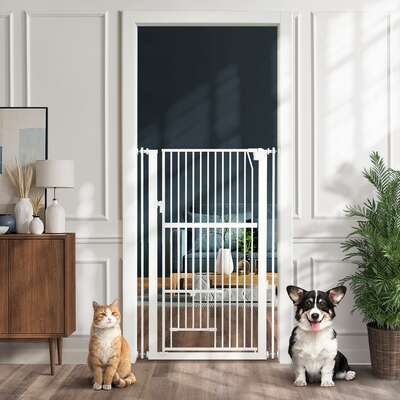 Retractable Pet Gate Walk-Through Door 143cm | EXTG