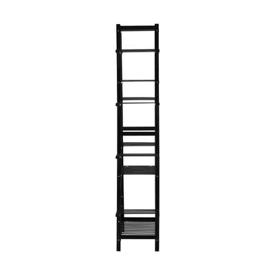 Plant Stand 12-shelf Bamboo Frame Black