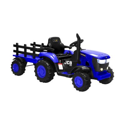 Ride On Car Tractor W/ Trailer Kids 12V Remote Electric Vehicle Toddlers