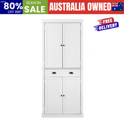Sideboard Cabinet Storage Cupboard Pantry Drawer 6-Tier Shelf