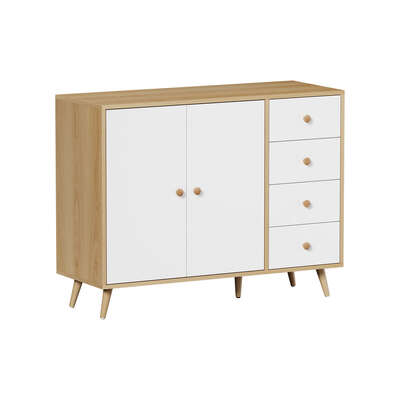 Buffet Sideboard Cabinet 4 Drawers Storage Cupboard